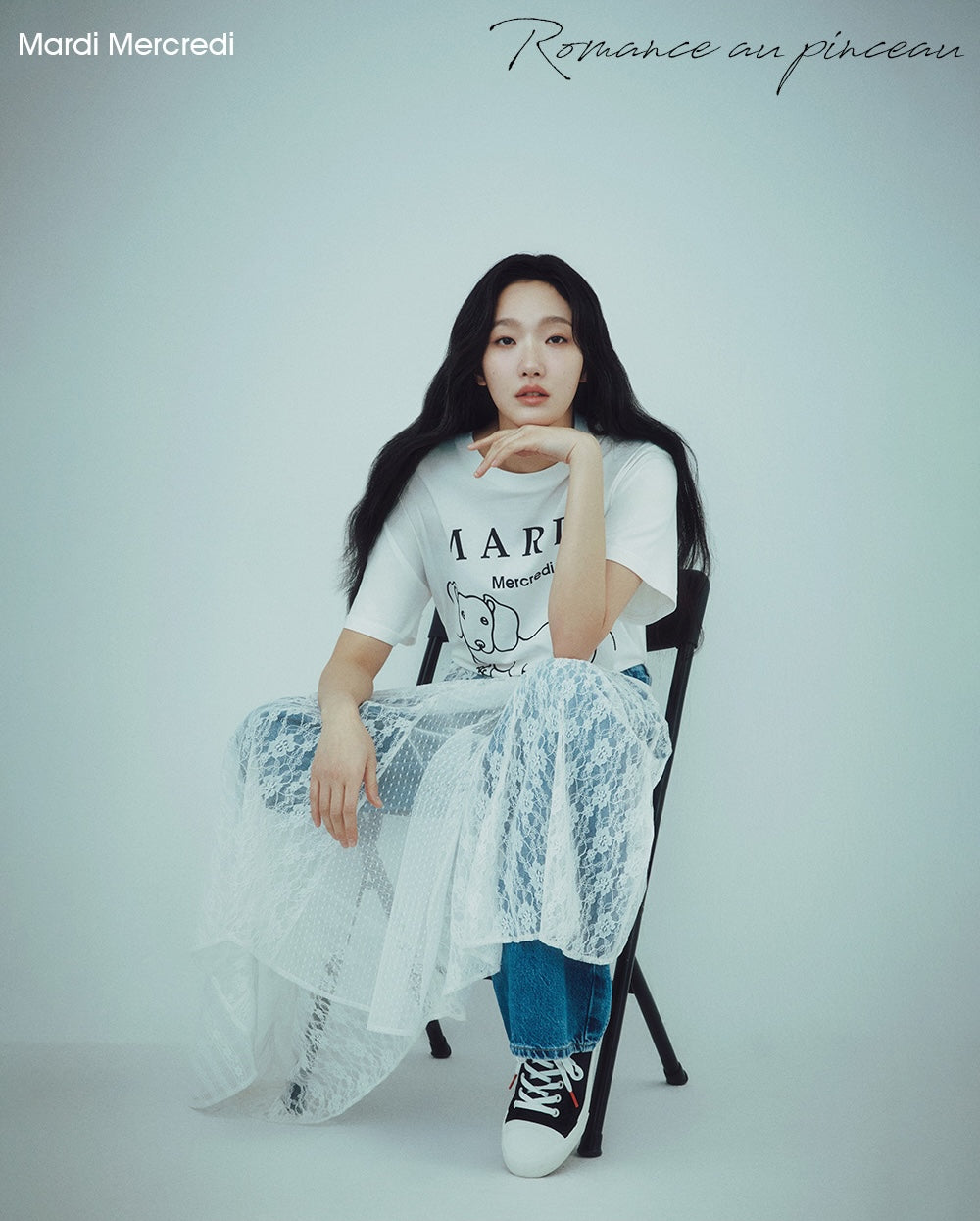 Tshirt DDANJI CH.06 Ivory Black