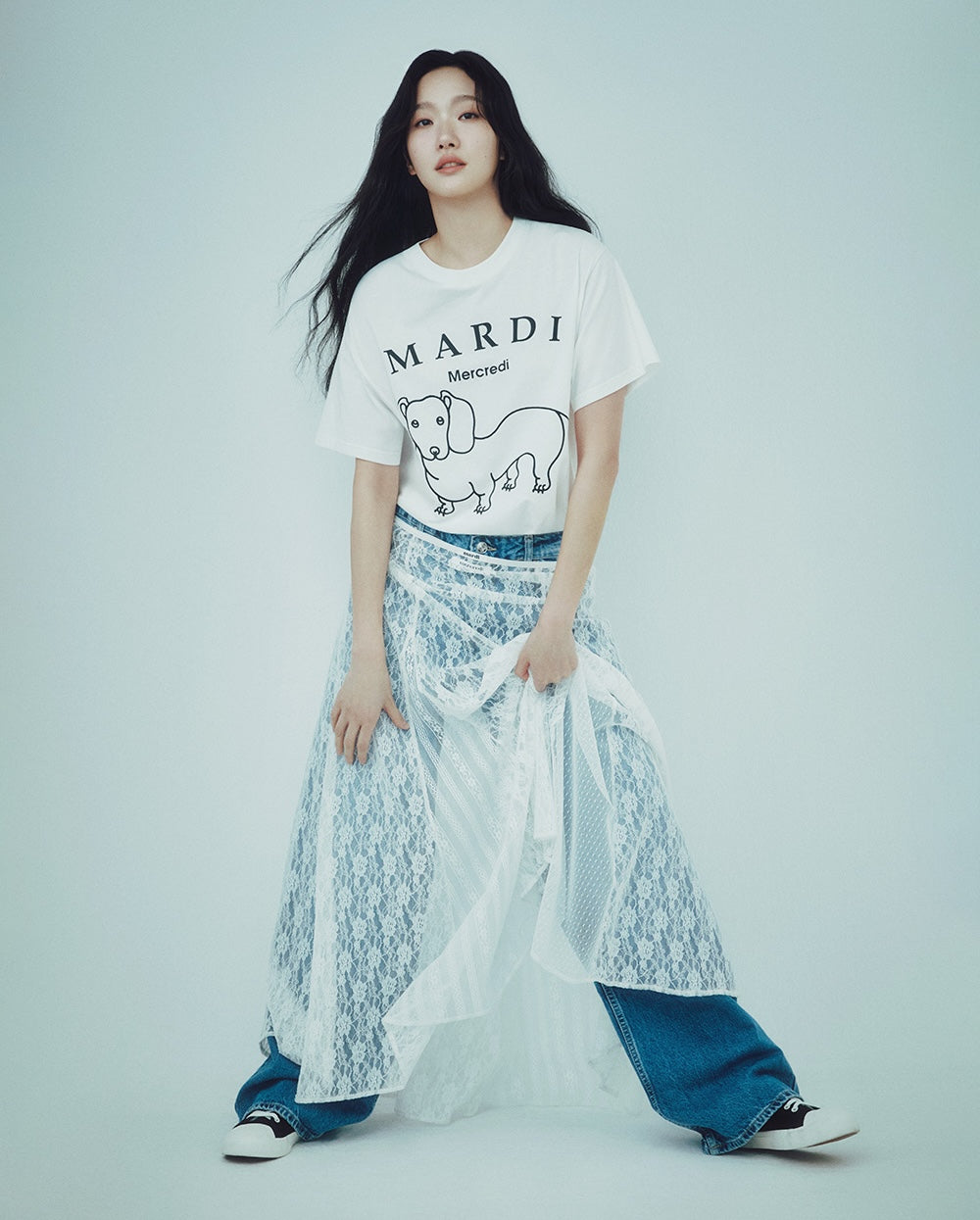 Tshirt DDANJI CH.06 Ivory Black