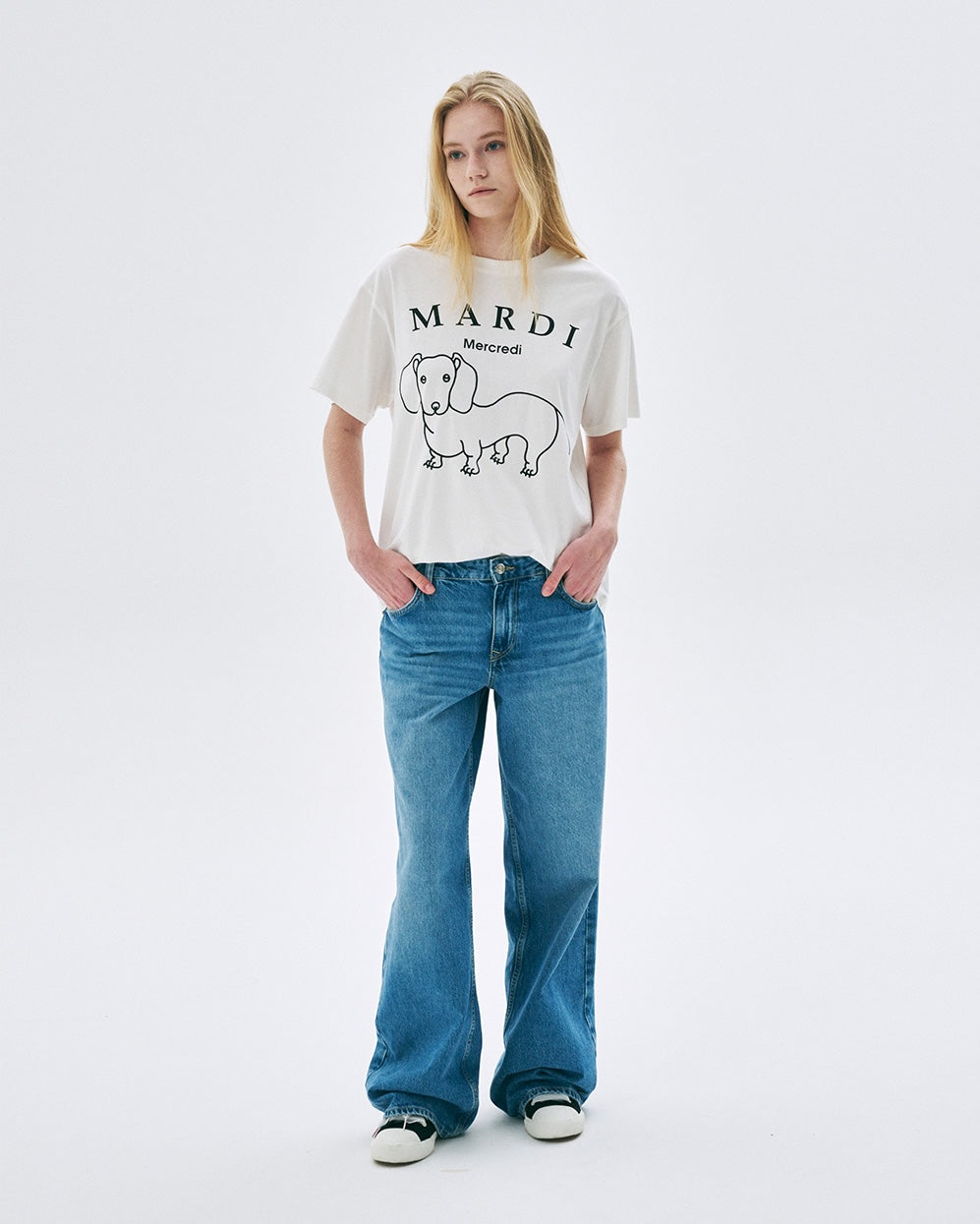 Tshirt DDANJI CH.06 Ivory Black