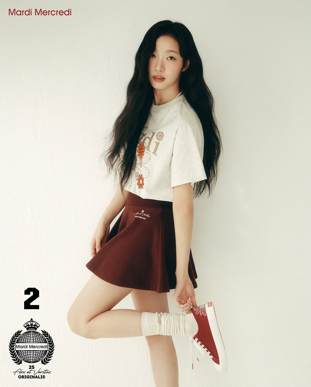 Tshirt FLOWERMARDI BLOSSOM Oatmeal Taupe