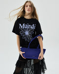 Tshirt FLOWERMARDI Black Light Purple