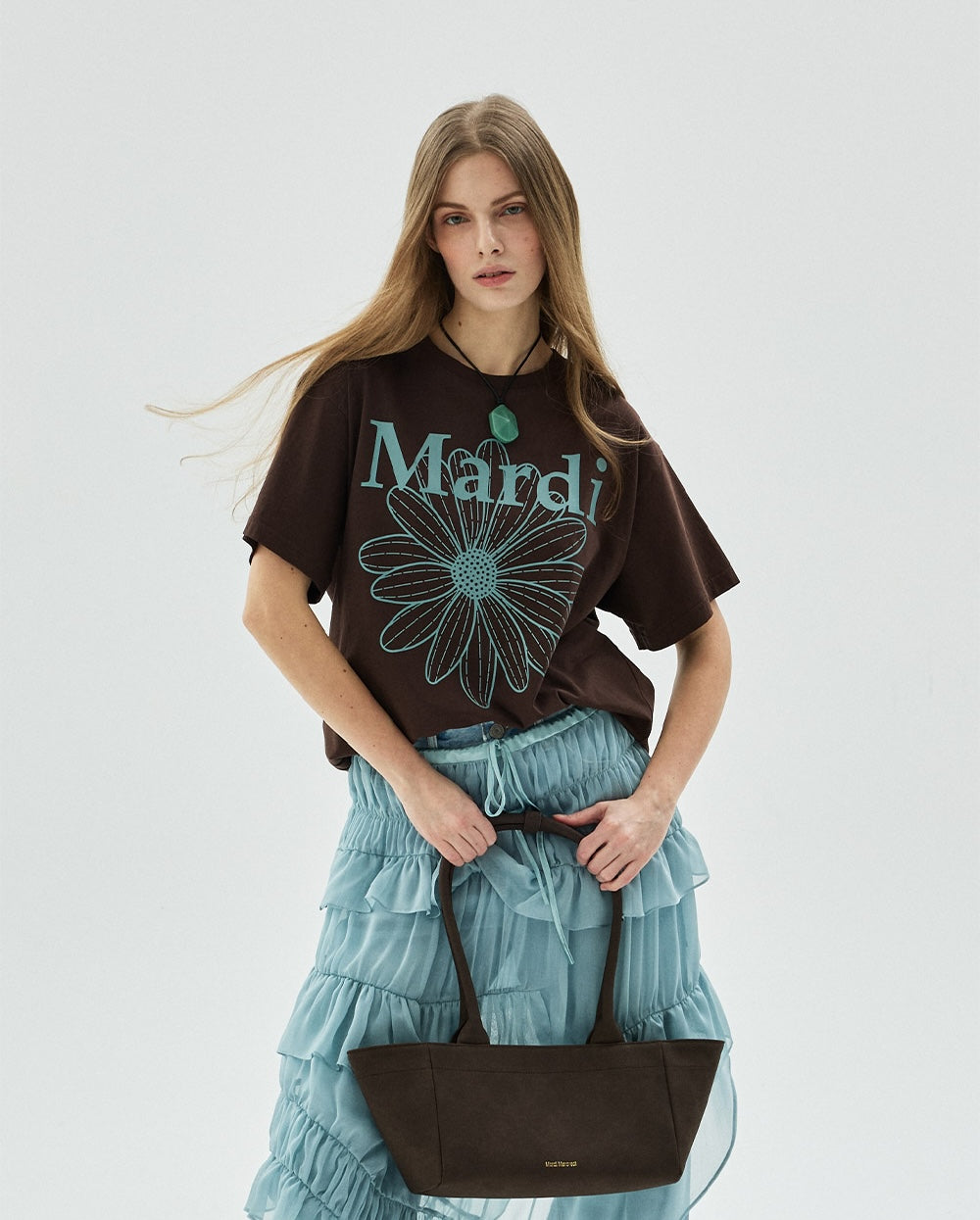 Tshirt FLOWERMARDI Brown Mint