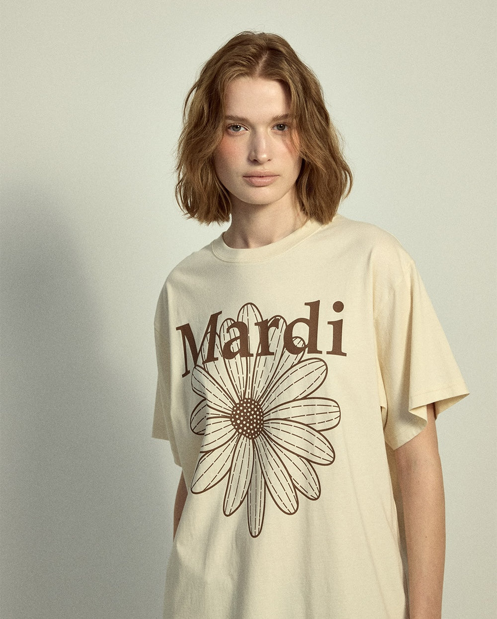 Tshirt FLOWERMARDI Butter Brown