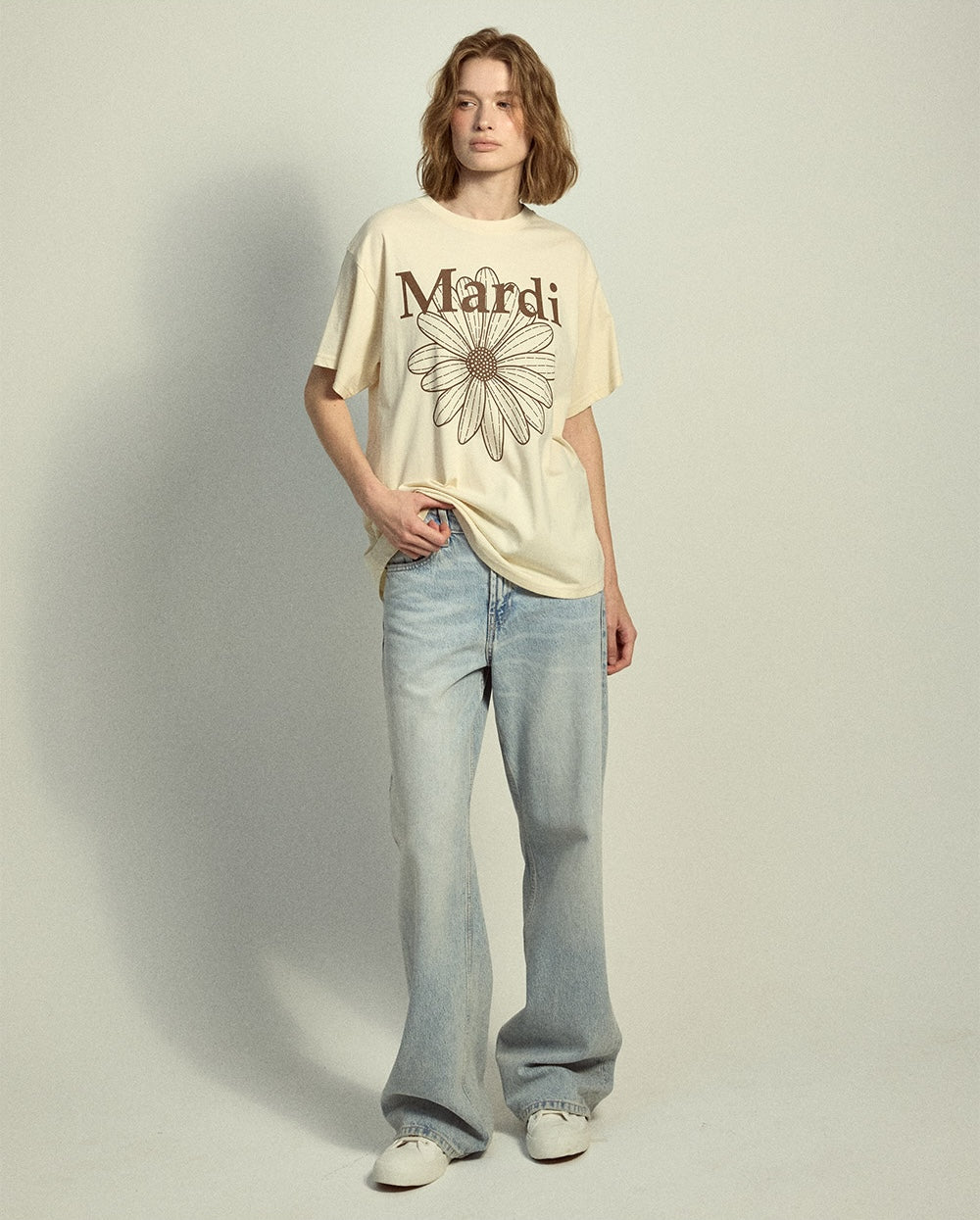 Tshirt FLOWERMARDI Butter Brown