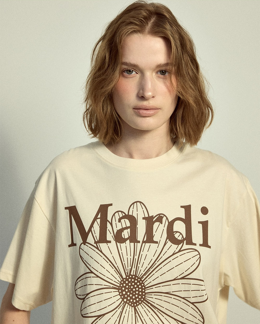 Tshirt FLOWERMARDI Butter Brown