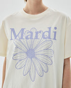 Tshirt FLOWERMARDI Cream Light Purple