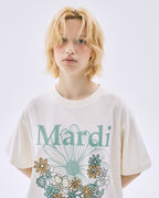 Tshirt FLOWERMARDI JARDIN Cream Moss Green