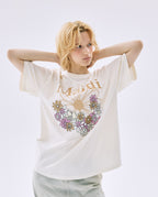 Tshirt FLOWERMARDI JARDIN Cream Peanut