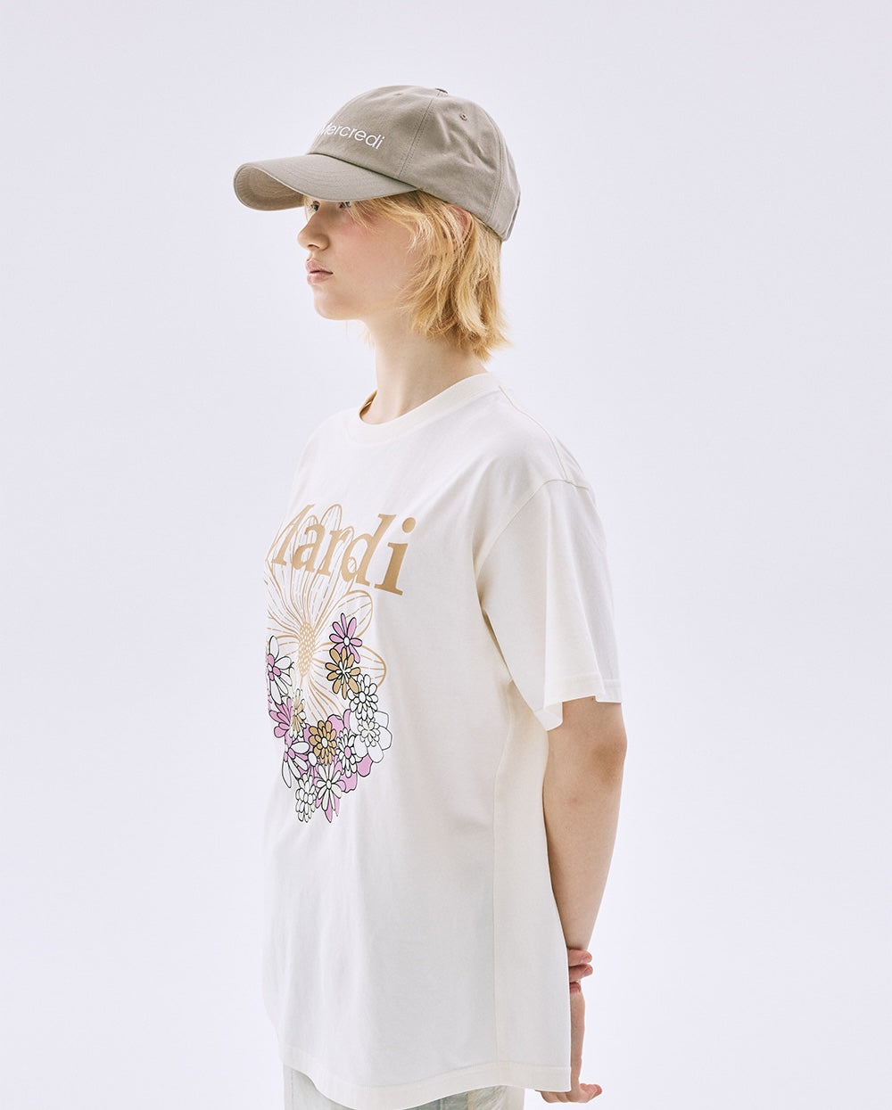 Tshirt FLOWERMARDI JARDIN Cream Peanut