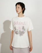 Tshirt FLOWERMARDI JARDIN Cream Pink Lavender