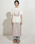Tshirt FLOWERMARDI JARDIN Cream Pink Lavender