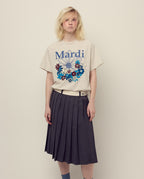 Tshirt FLOWERMARDI JARDIN Oatmeal Blue