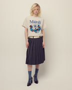 Tshirt FLOWERMARDI JARDIN Oatmeal Blue