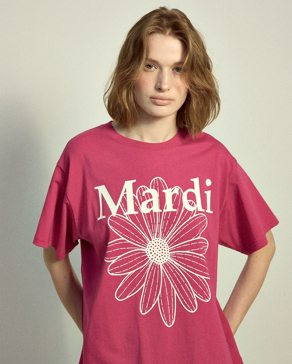 Tshirt FLOWERMARDI Pink Ivory