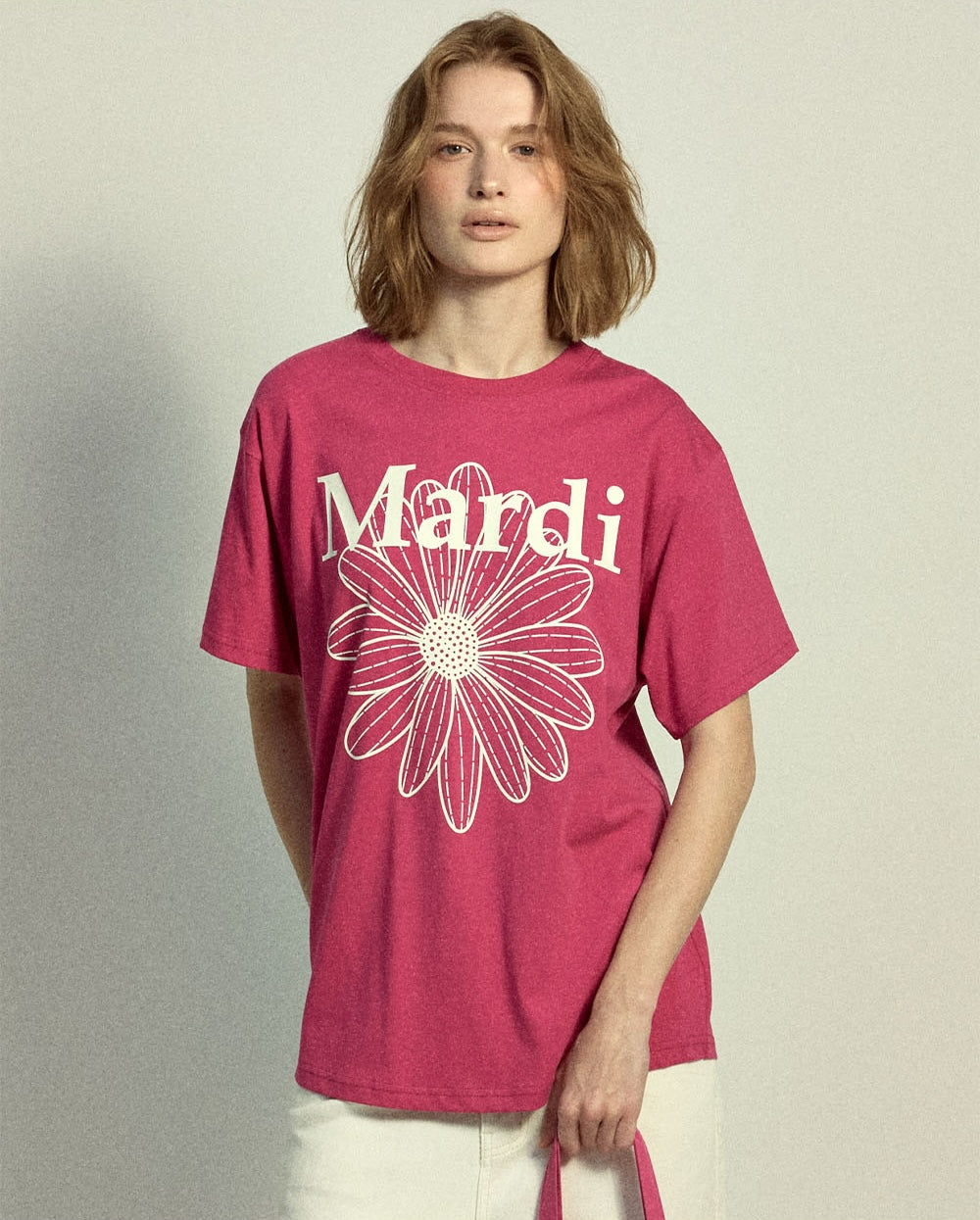 Tshirt FLOWERMARDI Pink Ivory