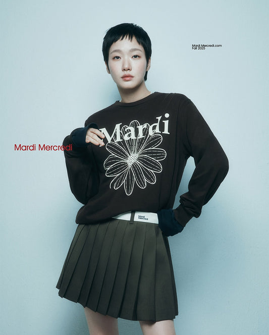 Tshirt Long Sleeve FLOWERMARDI Brown Cream