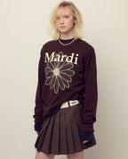 Tshirt Long Sleeve FLOWERMARDI Brown Cream