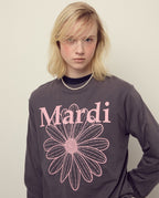 Tshirt Long Sleeve FLOWERMARDI Brown Pink