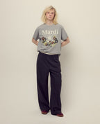 Tshirt FLOWERMARDI JARDIN Grey Ivory