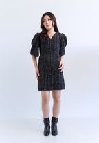 [MADE] Tweed Dress Black Ivory
