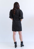 [MADE] Tweed Dress Black Ivory