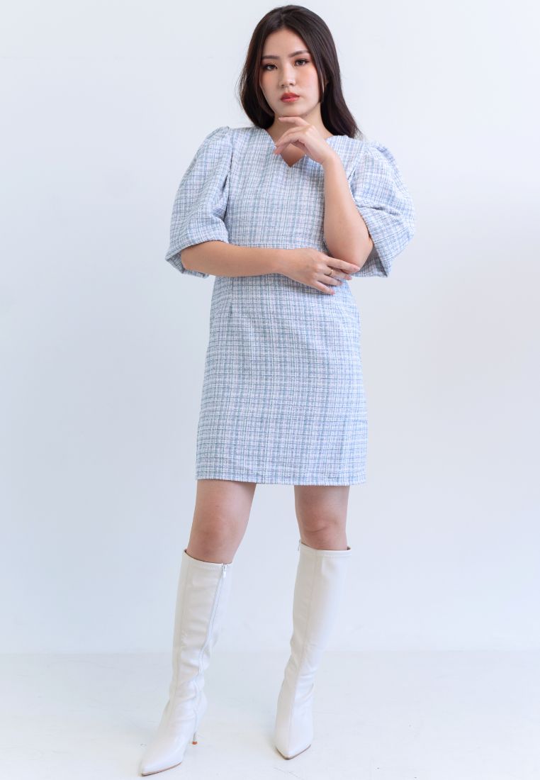 [MADE] Tweed Dress Mint