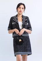 [MADE] Tweed Set Black Ivory