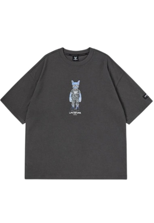 Wild Figure T-Shirt Charcoal Grey