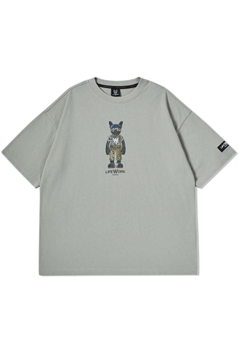 Wild Figure T-Shirt Light Grey