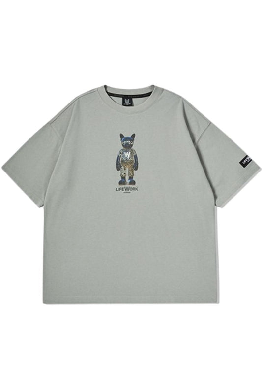 Wild Figure T-Shirt Light Grey