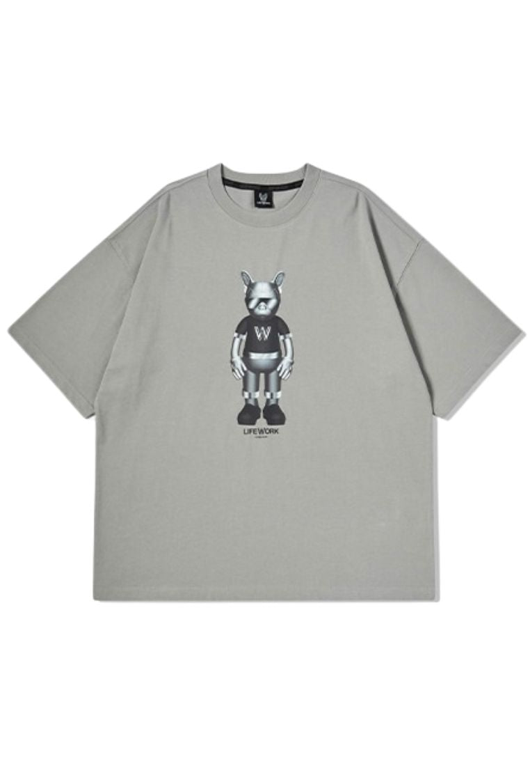 Silver Figure T-Shirt Light Grey