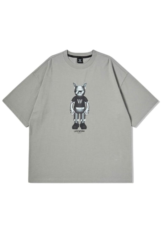 Silver Figure T-Shirt Light Grey
