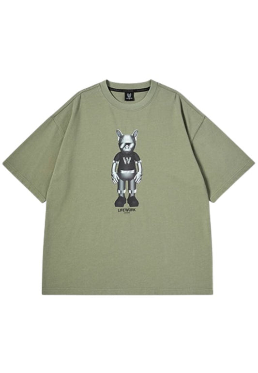 Silver Figure T-Shirt Light Khaki