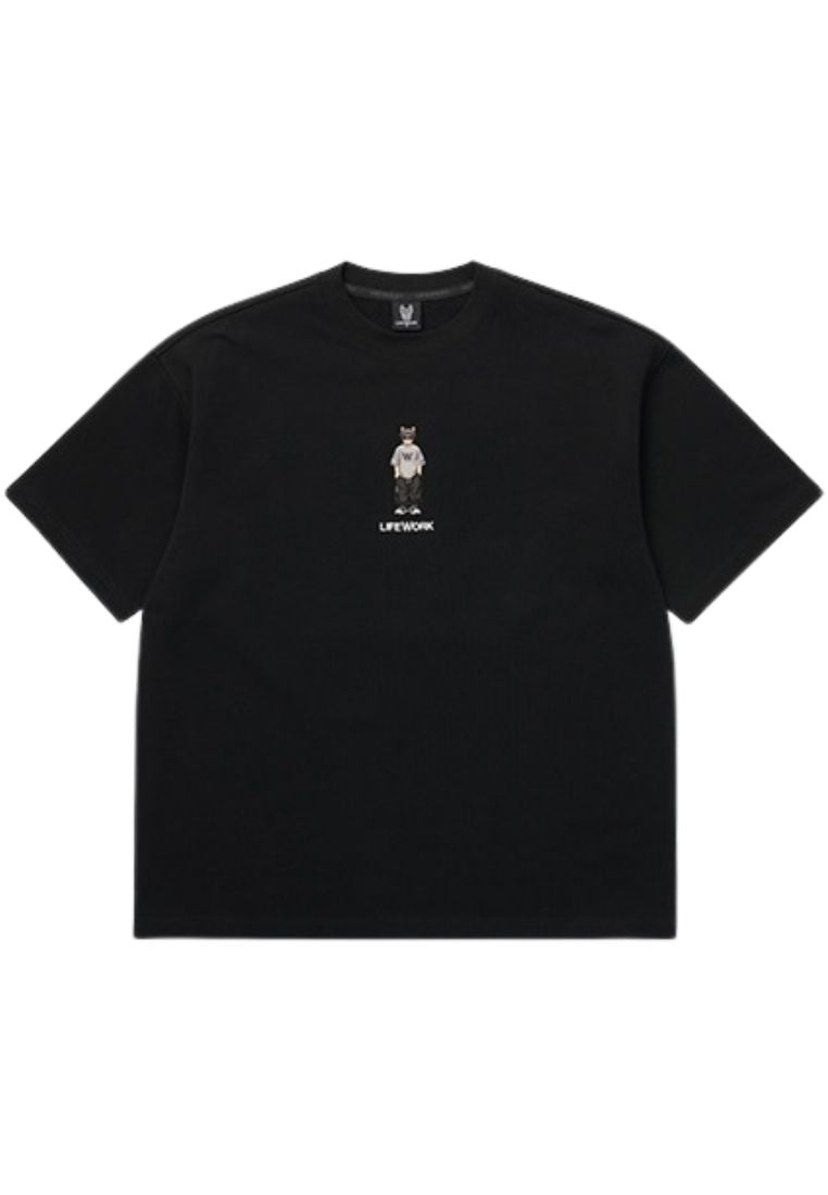 Snap Hipdog Striped T-Shirt Black