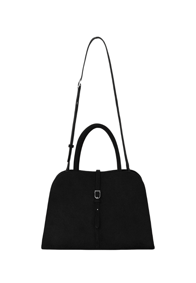 Blanc Medium Suede Black