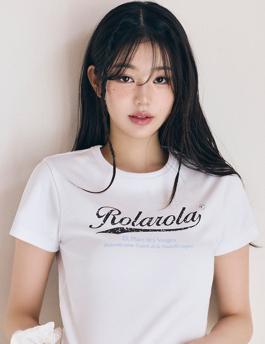 Vintage Crack Logo T-Shirt White