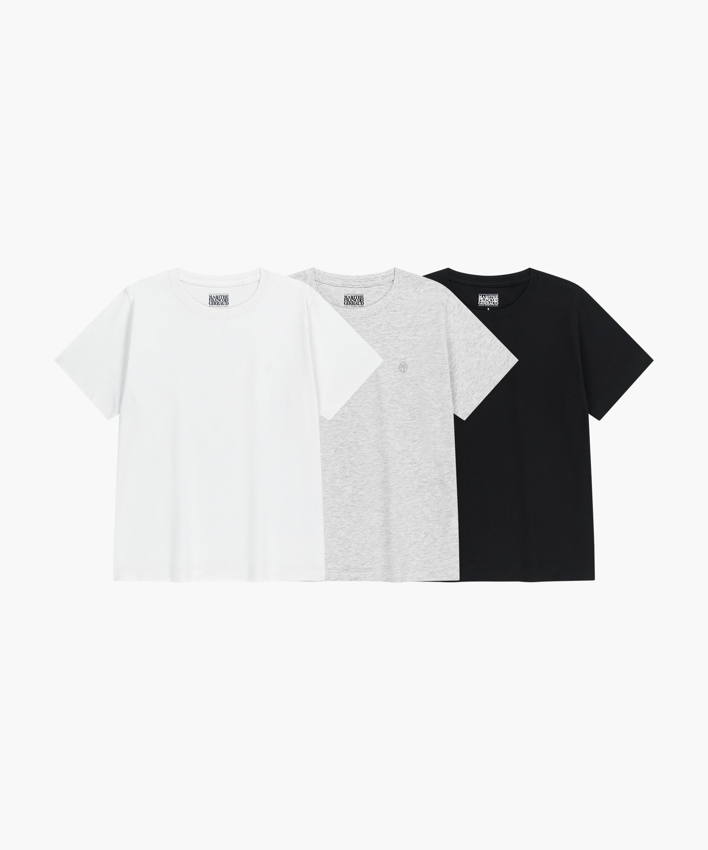 W 3PACK CIRCLE LOGO TEE mix