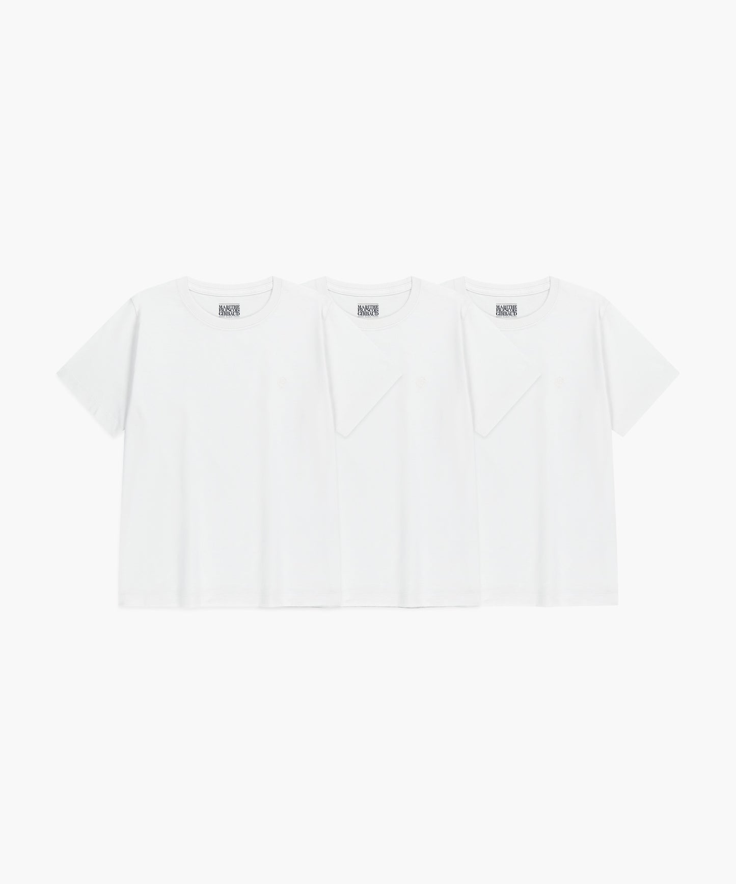 W 3PACK CIRCLE LOGO TEE white