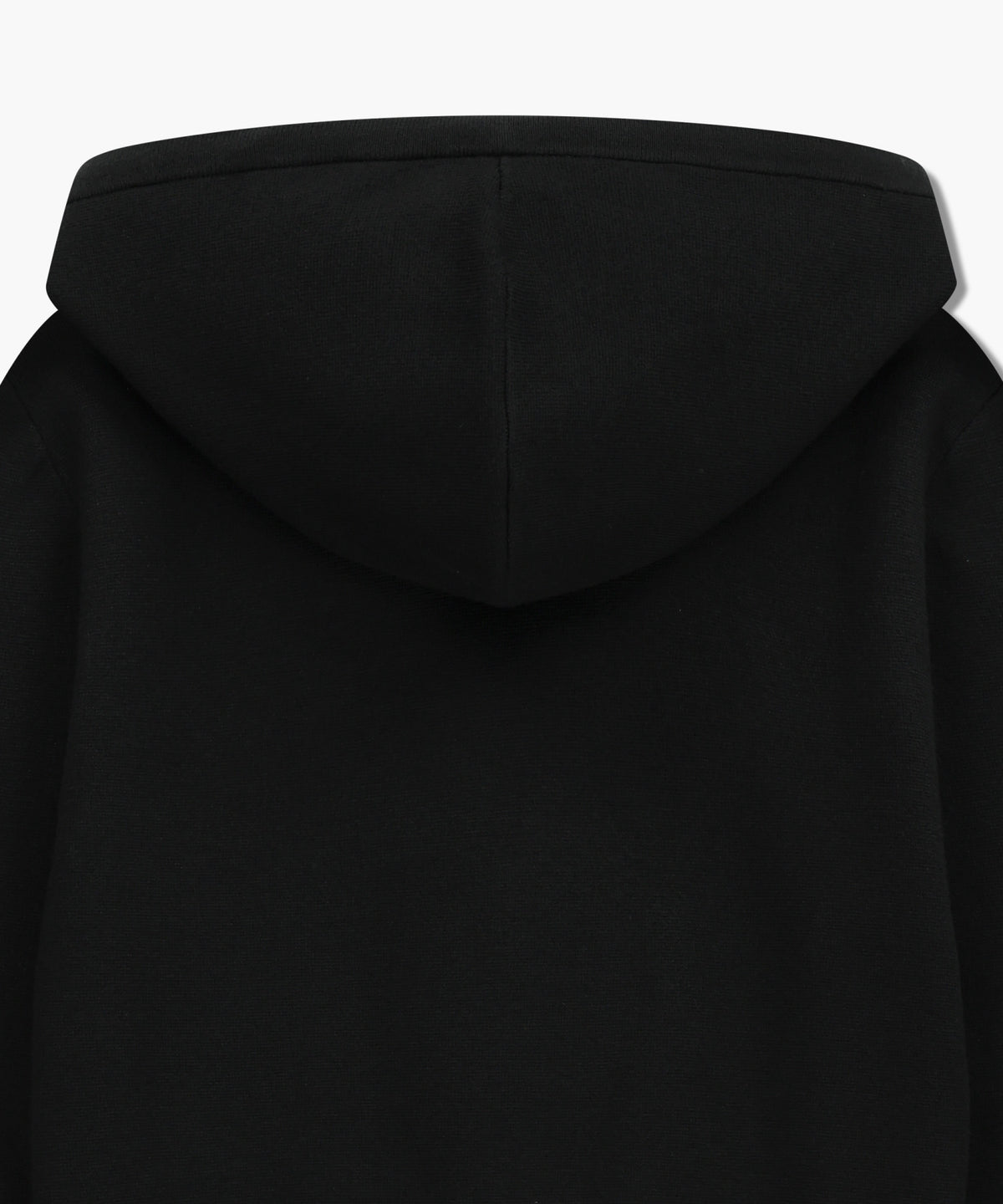 W CLASSIC LOGO CROP KNIT HOODIE ZIPUP black