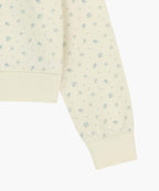 W CLASSIC LOGO CROP SWEATSHIRT flower