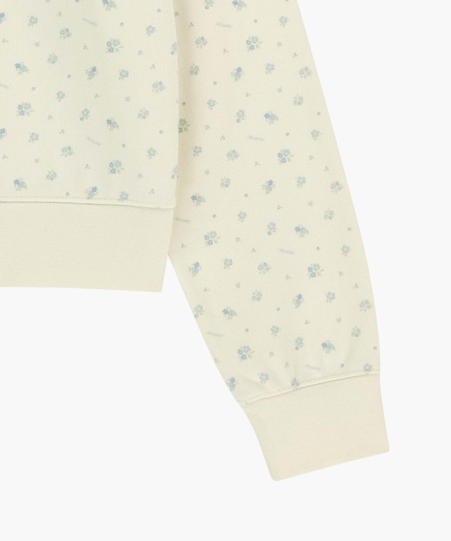 W CLASSIC LOGO CROP SWEATSHIRT flower