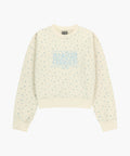 W CLASSIC LOGO CROP SWEATSHIRT flower