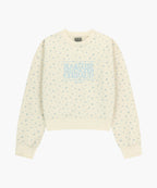 W CLASSIC LOGO CROP SWEATSHIRT flower