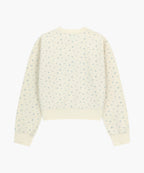 W CLASSIC LOGO CROP SWEATSHIRT flower