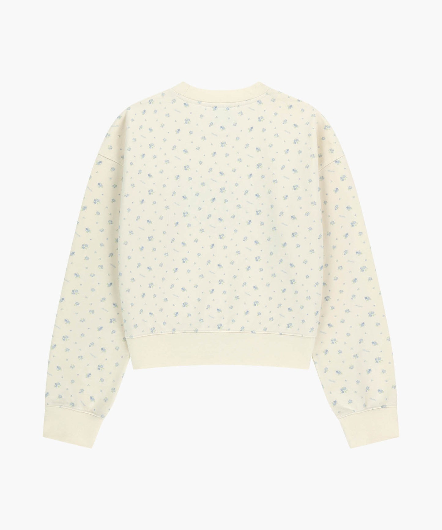 W CLASSIC LOGO CROP SWEATSHIRT flower
