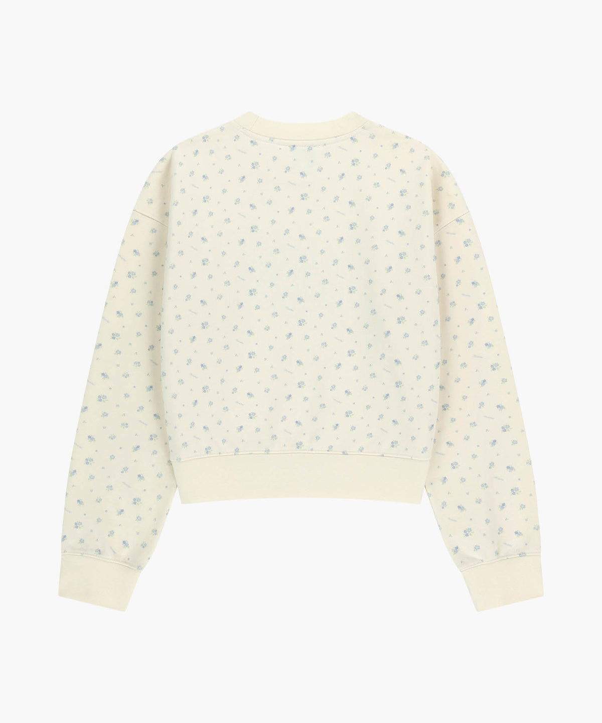 W CLASSIC LOGO CROP SWEATSHIRT flower