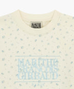 W CLASSIC LOGO CROP SWEATSHIRT flower