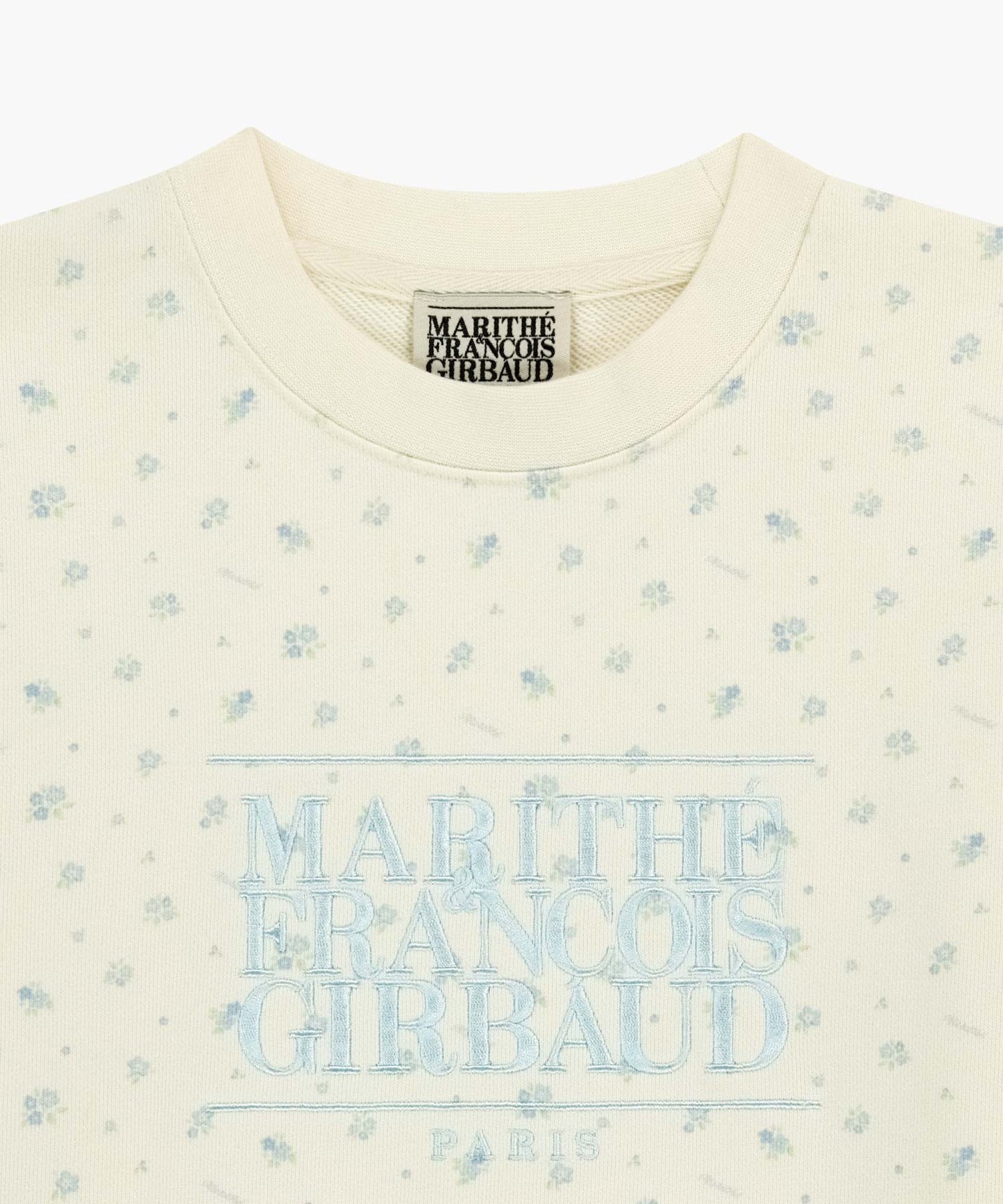 W CLASSIC LOGO CROP SWEATSHIRT flower