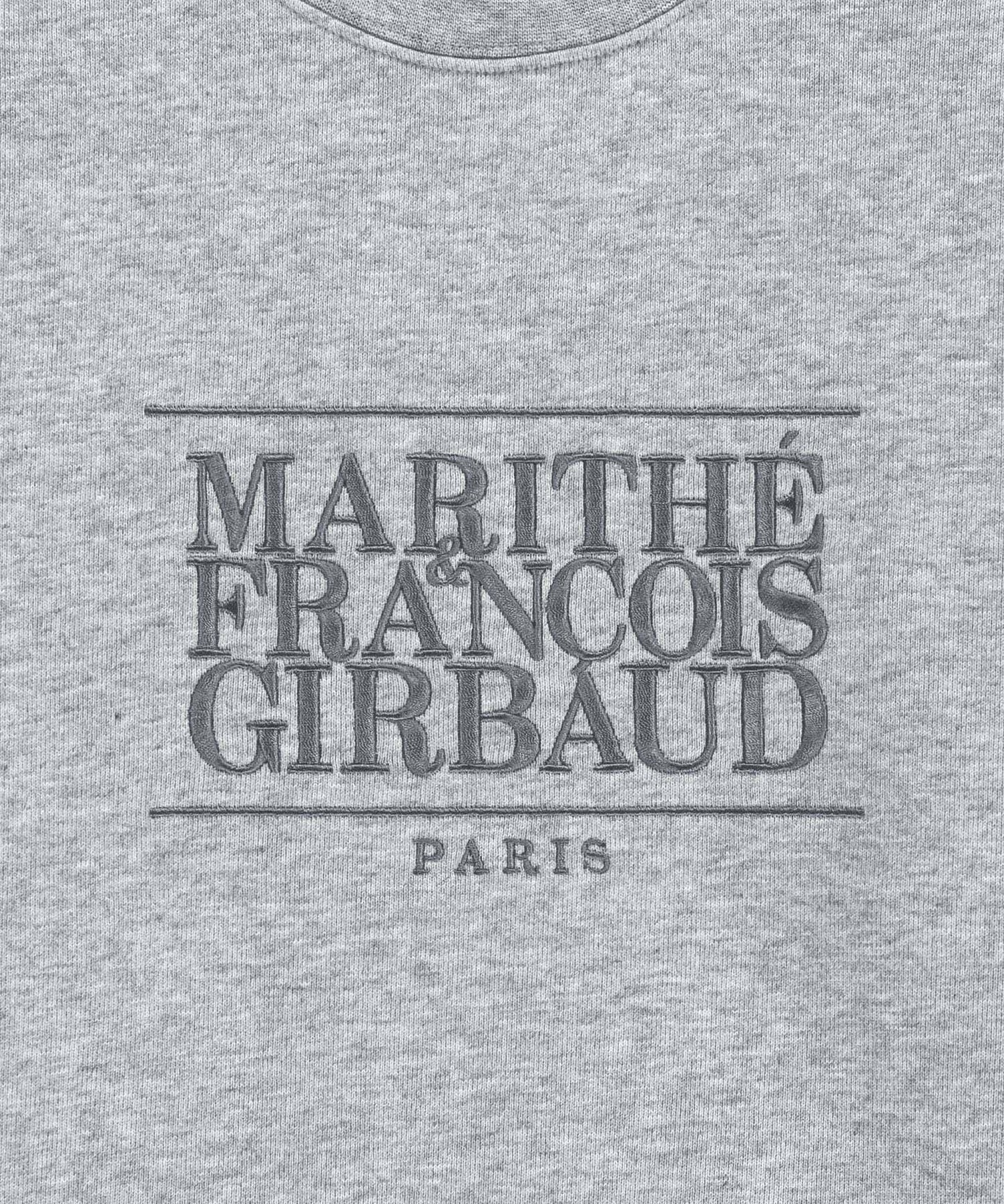 W CLASSIC LOGO CROP SWEATSHIRT heather gray