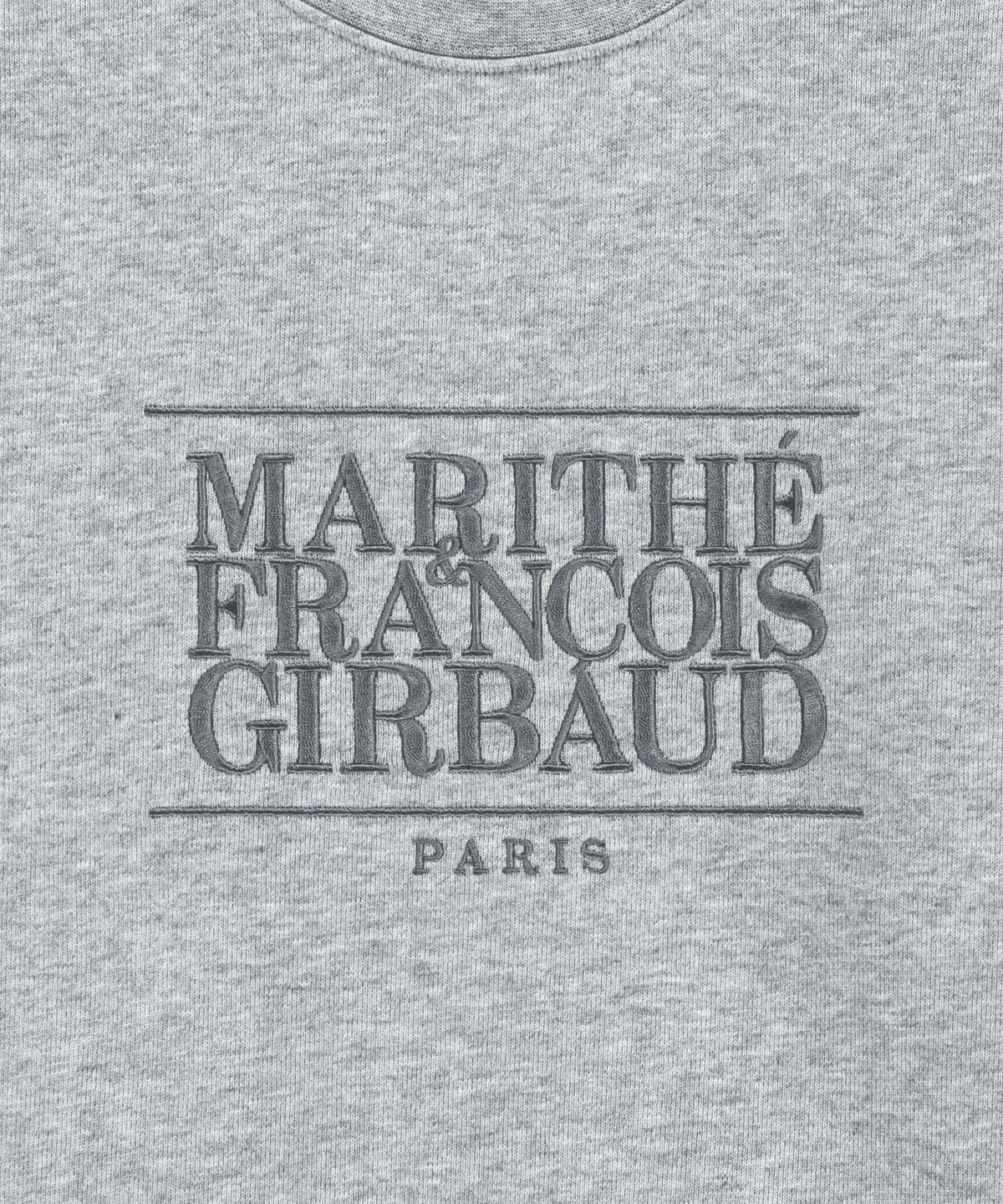 W CLASSIC LOGO CROP SWEATSHIRT heather gray